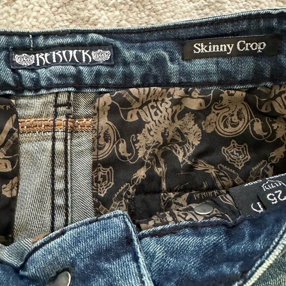 Rerock Skinny Crop Jeans NEW - Picture 3 of 6